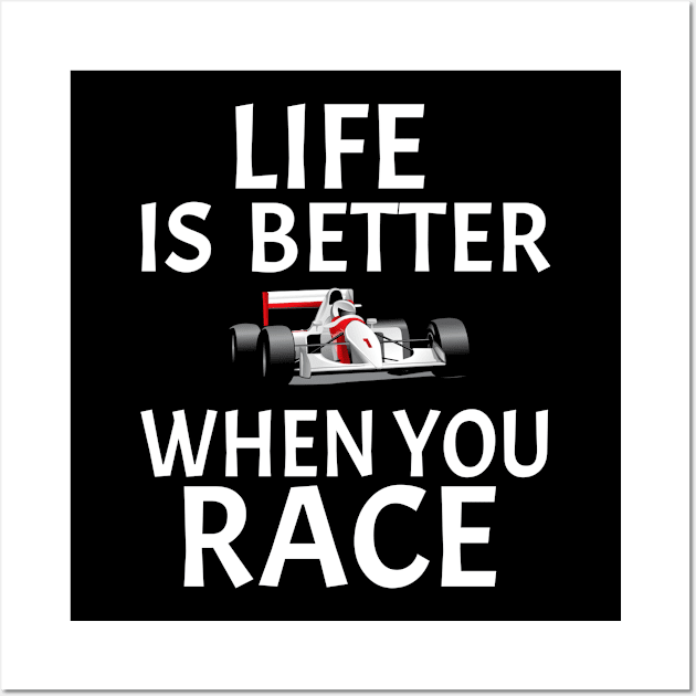 Race Car Lover Gift Idea Wall Art by soufyane